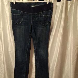 duo Maternity Dark Blue Jeans Lg